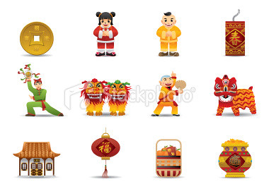 Chinese New Year Icons | Premium Matte Series