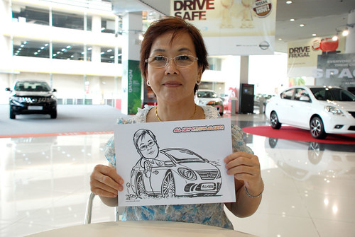 Caricature live sketching for Tan Chong Nissan Motor Almera Soft Launch - Day 4 - 2