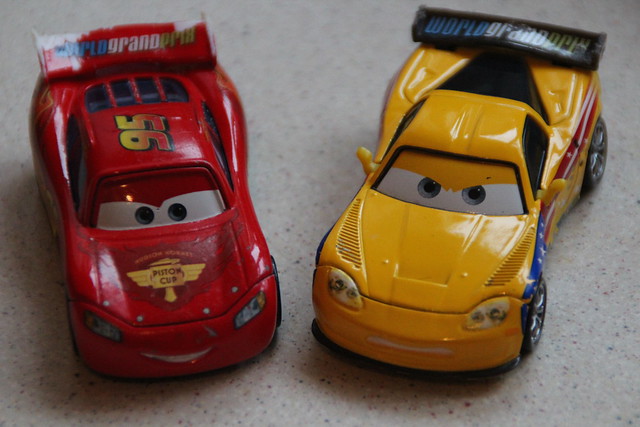 Lightning McQueen and Jeff Corvette
