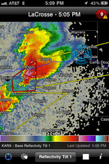 April 10, 2011 - Tomah, Wisconsin - Supercell on Radar