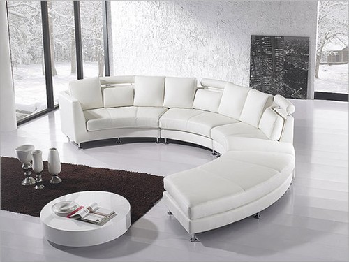 circular design round sectional sofa