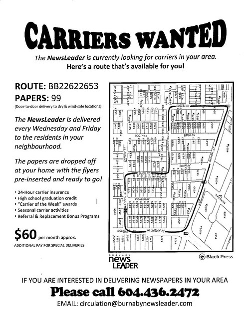 NewsLeader carrier job flyer 001