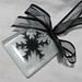 Dec 22 - White frost with black snowflake and ribbon