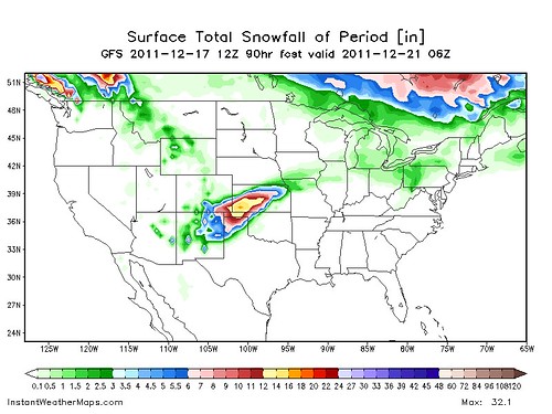 NAM Model - Snowfall Forecast