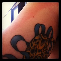 Classic me. At least my tattoo isn't sunburnt