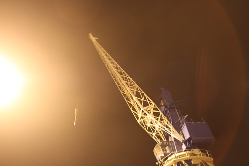 Intimidating crane at Tallinn Port