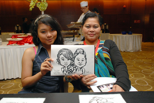 Caricature live sketching for SCORE – Yellow Ribbon Celebrating 2nd Chances 2011 - 12