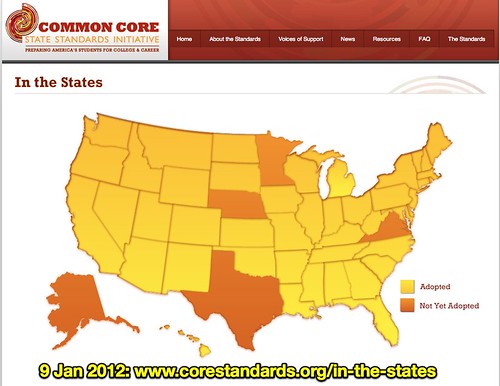 Common Core State Standards Initiative | In the States
