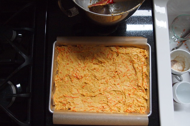 Carrot cake batter