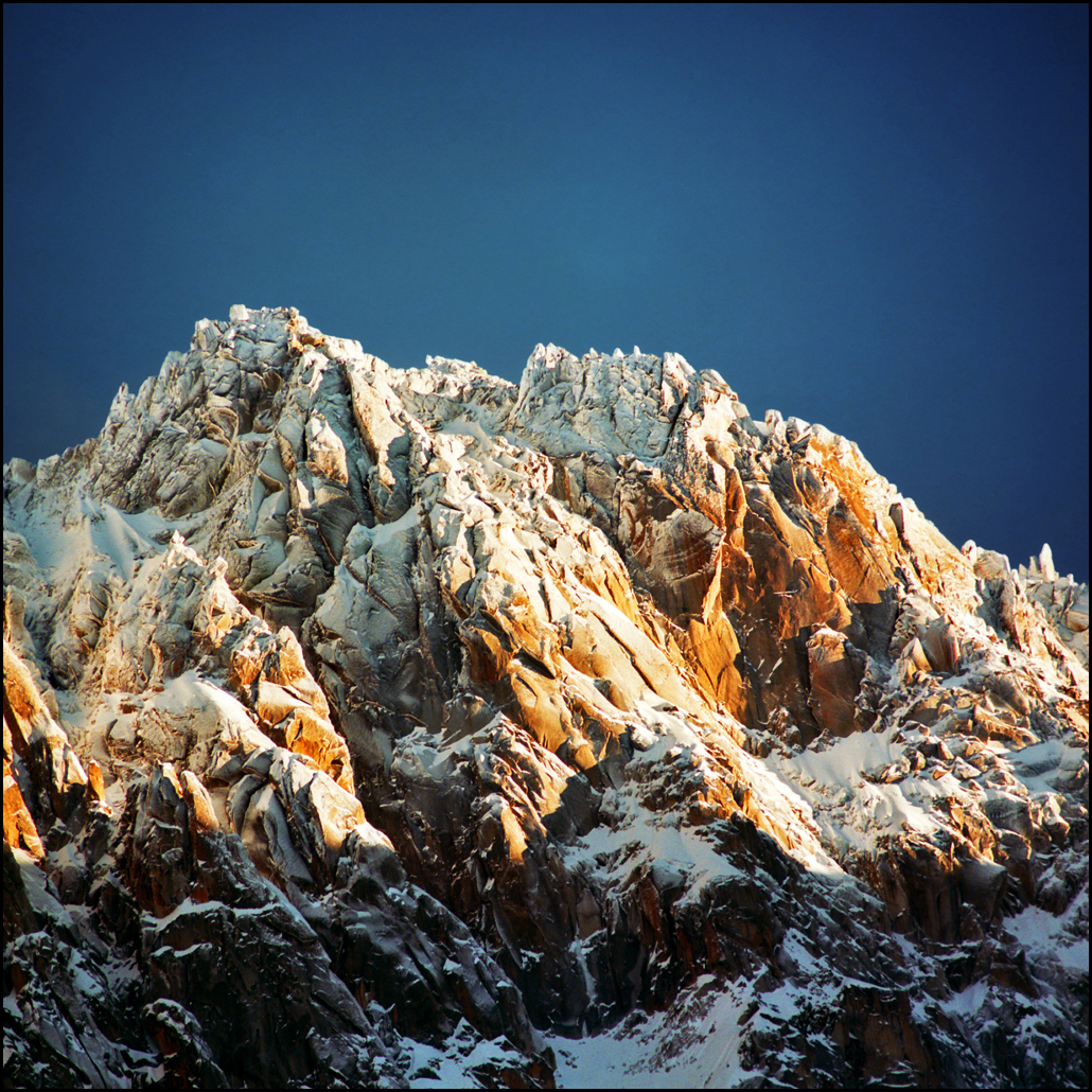 Snow covered Alpine peaks