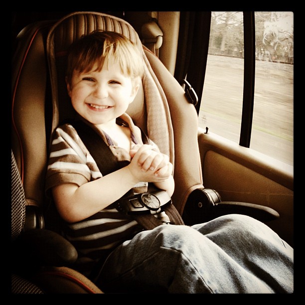 Happy Little Fart #instagood #instagram #iphone4 #all_shots #janphotoaday #happy #smile #toddler #kid #boy #carseat #giggle #laugh