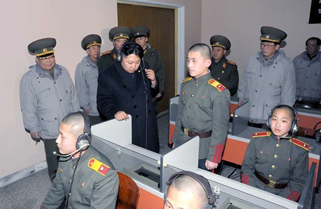 Товарищ Ким Чен Ын в Мангендэсском революционном училище