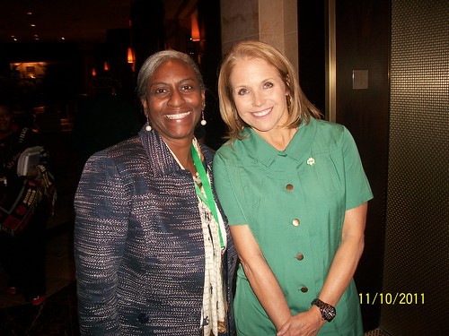 Etta with Katie Couric