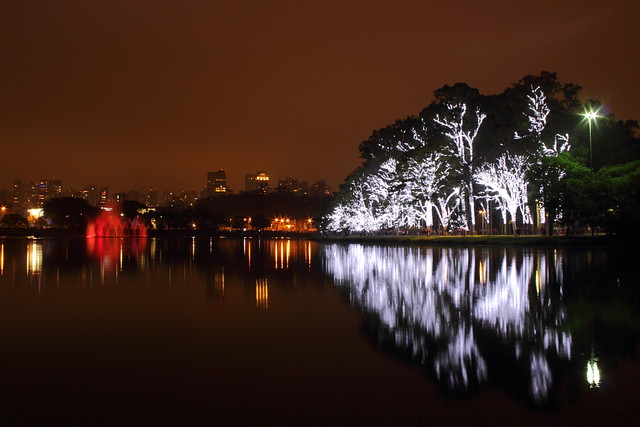 Natal iluminado no Parque do Ibirapuera
