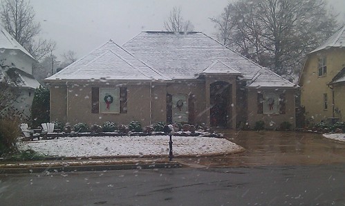 Snowing at our house! by sweet mondays