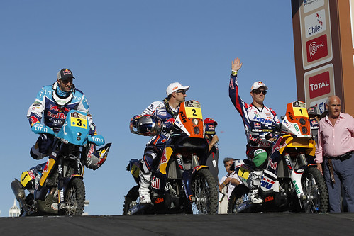 Los favoritos en motos del Dakar 2012