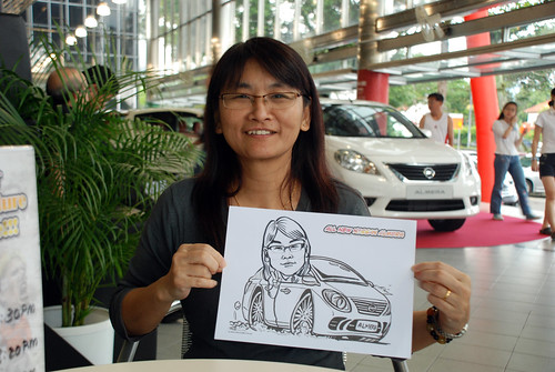 Caricature live sketching for Tan Chong Nissan Almera Soft Launch - Day 1 - 31