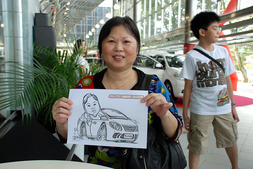 Caricature live sketching for Tan Chong Nissan Almera Soft Launch - Day 2 - 29