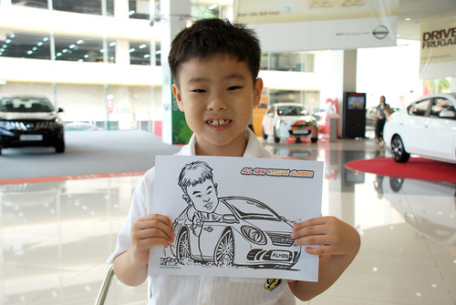 Caricature live sketching for Tan Chong Nissan Motor Almera Soft Launch - Day 4 - 3
