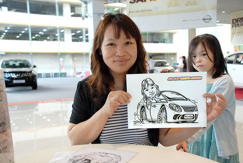 Caricature live sketching for Tan Chong Nissan Motor Almera Soft Launch - Day 4 - 14