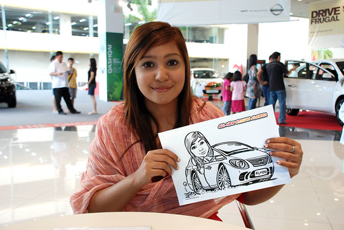 Caricature live sketching for Tan Chong Nissan Motor Almera Soft Launch - Day 4 - 18