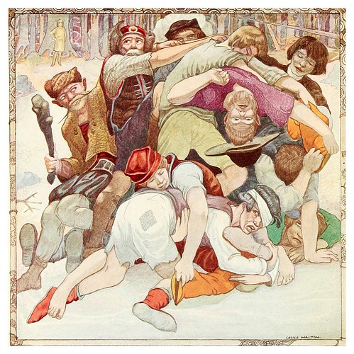 013-La lucha por las botas magicas-Polish fairy tales 1920-Cecile Walton