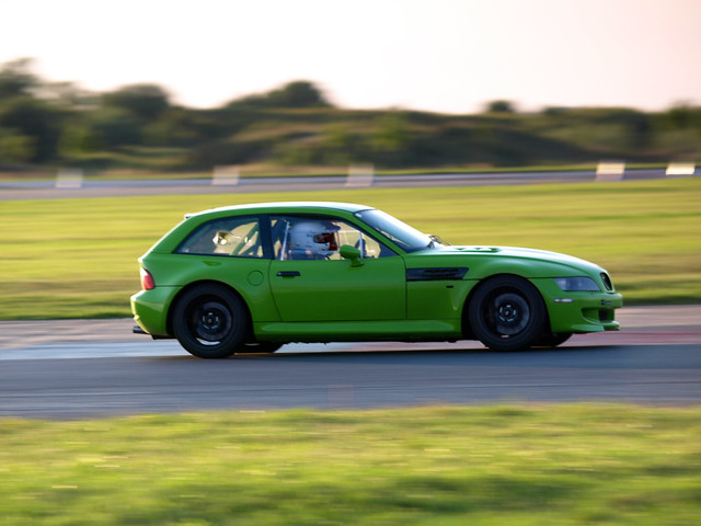 Euro M Coupe | Lime Green | Erebuni Carbon Fiber look fiberglass side grilles