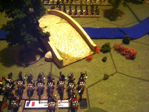 French cavalry on the left flank