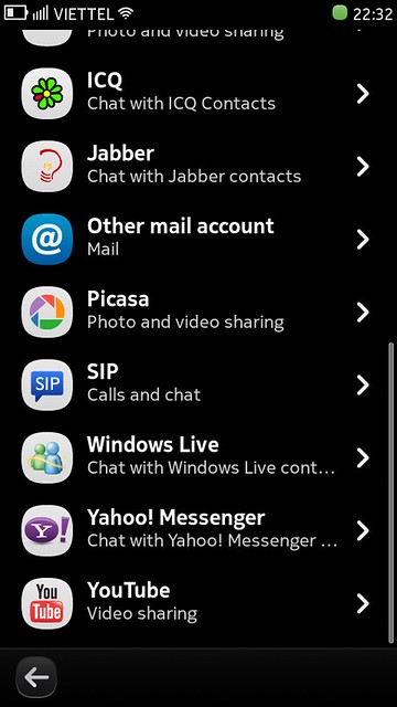 Hướng dẫn tích hợp Yahoo vào Messages của N9 hoàn thiện và dễ dàng