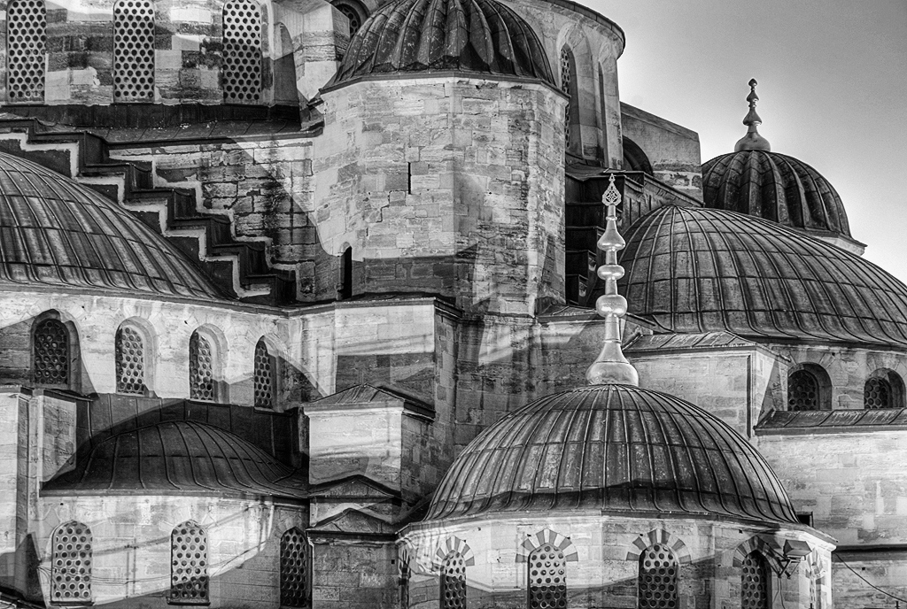 Hagia Sofia, black and white