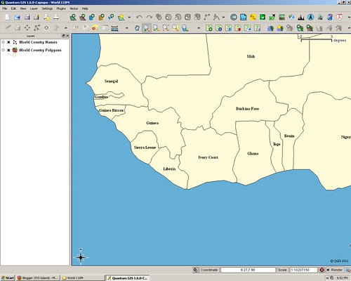 QGIS West Africa Map