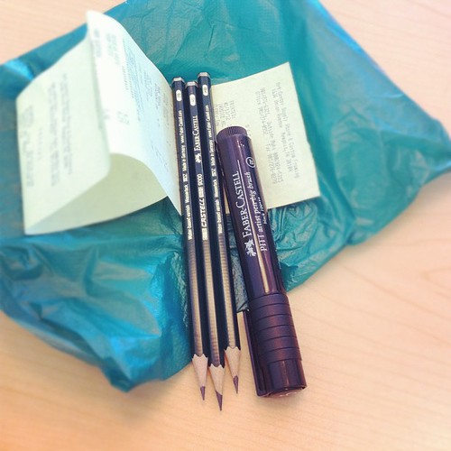 New pencils + pen #janphotoaday #somethingyoubought #day18 #artsupplies
