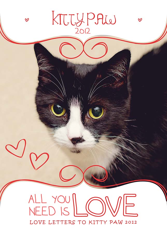 Kitty Paw Valentine's Day Card RS