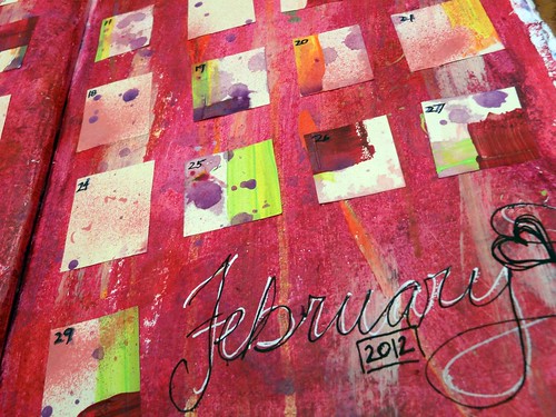 February 2012 Calendar Page Closeup 3