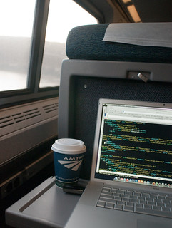 telecommuting on Amtrak (by: rxb/Richard, creative commons)