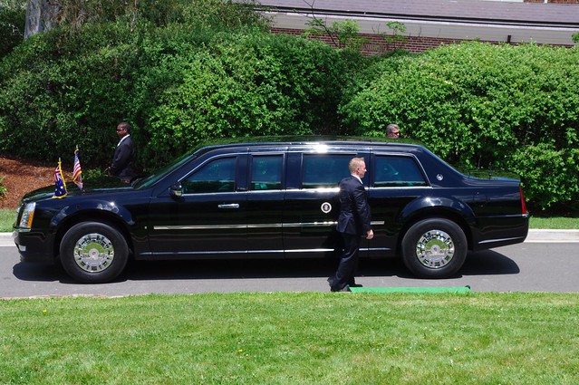 The Beast - Cadillac One - President Barack Obama Tree Dedication Ceremony at US Embassy Canberra, Australia