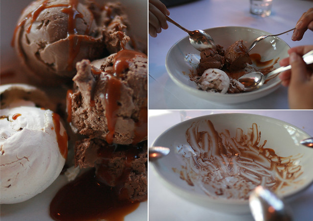chocolate merengue, mocha ice cream & espresso caramel sauce