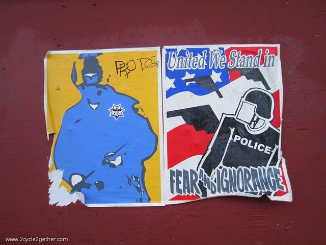 Oaklan Street Art :: "United We Stand In Fear & Ignorance"