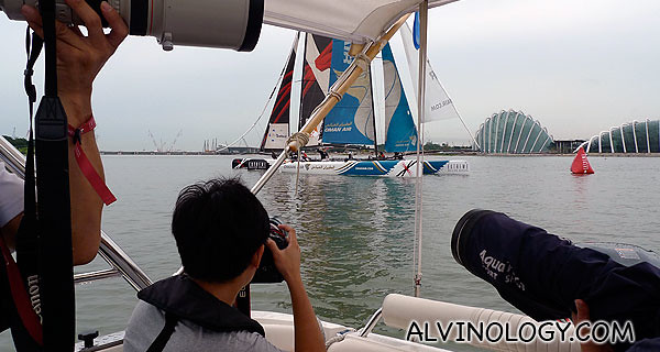 Sailing photography is serious business
