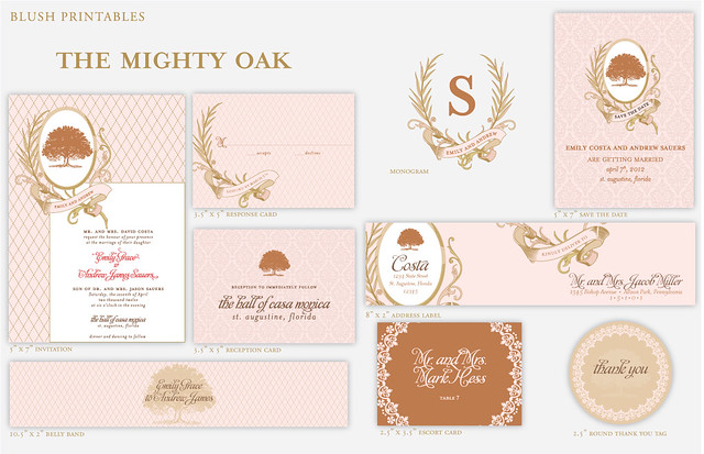 The Mighty Oak - Wedding Invitation Set