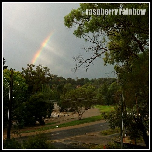 Rainbow between the storms. Christmas day 2011.