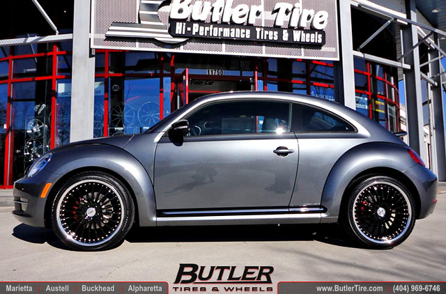 2012 VW Beetle with 20in TSW Silverstone Wheels