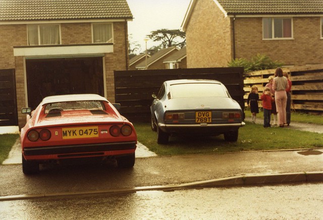 Fiat Dino 2400 GT and 308 GTS 04 Ok the Ferrari is hot same one from 