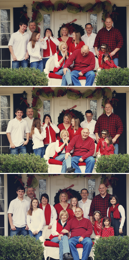 riles family laugh collage