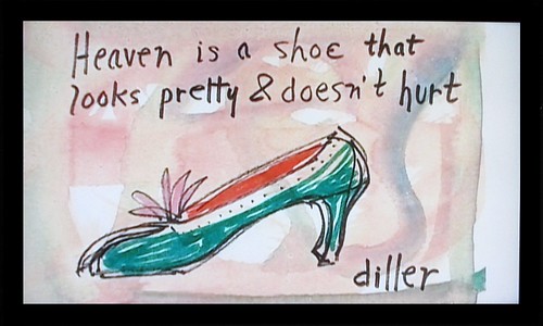 Phyllis' shoe painting