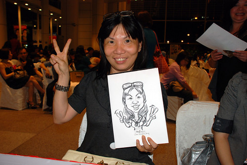 caricature live sketching for kidsREAD Volunteer Appreciation Day 2011 - 12