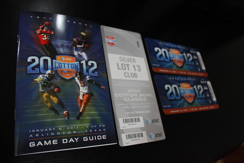 2012 Cotton Bowl Tickets