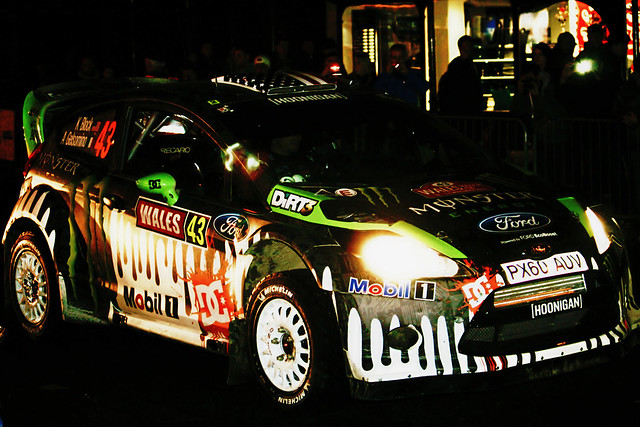 ken block Ford Fiesta WRC Rally Wales 2011