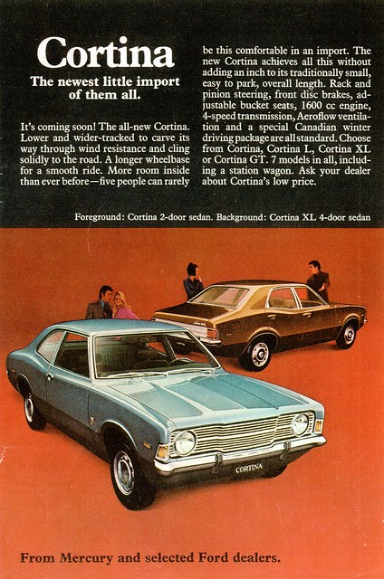 1972 Ford Cortina Canada This is from an eightpage insert in the 