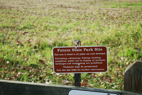 The park is closed until the Master Planning process is complete and infrastructure can be added.
